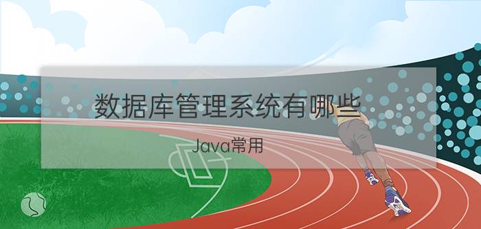 数据库管理系统有哪些 Java常用，的数据库有哪些？